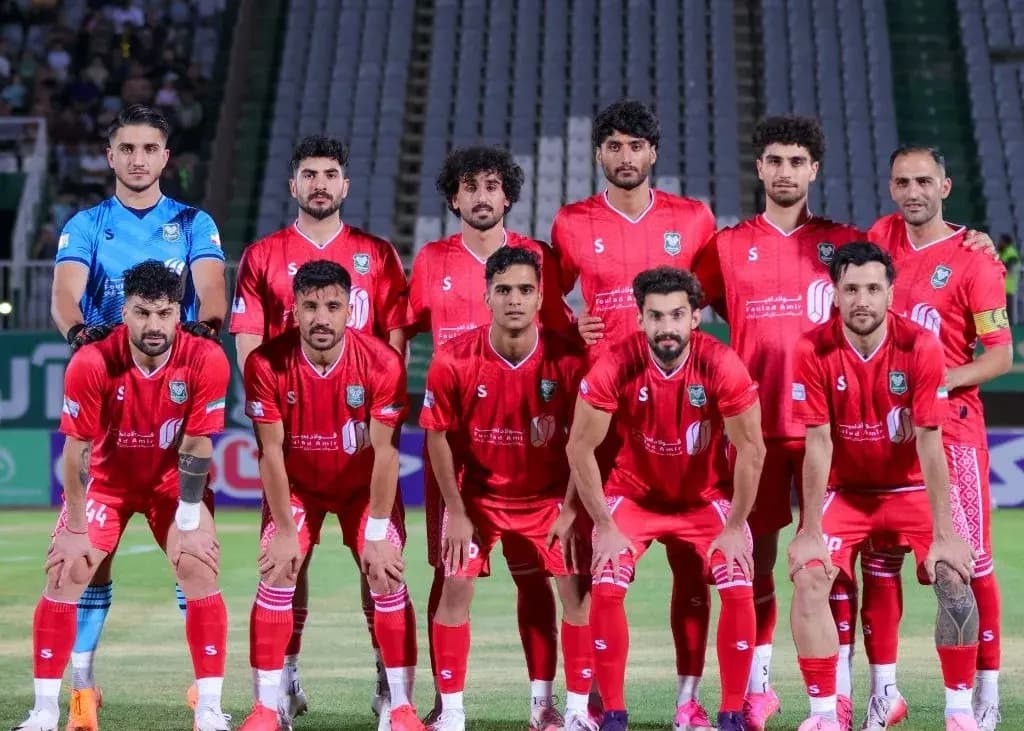 یازده بازیکن خیبر خرم آباد مقابل نساجی 