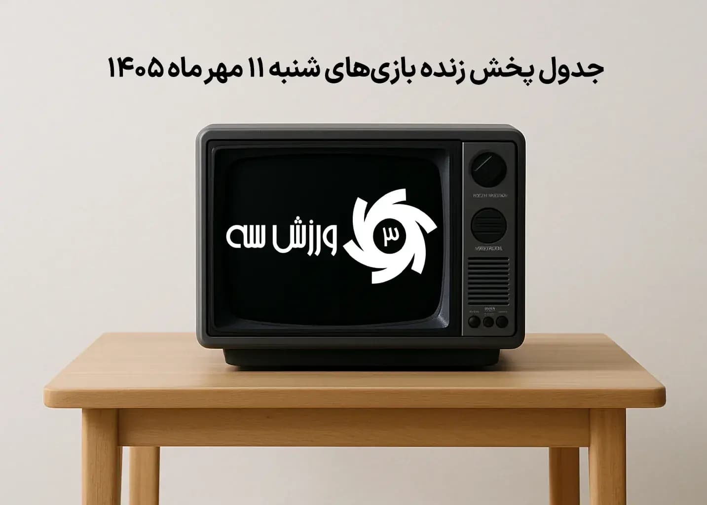 جدول پخش زنده بازی‌های شنبه 11 مهر
